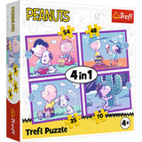 Trefl puzzel 4 in 1 fun met snoopy 12-15-20-24 stuks | 2 stuks