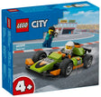 Zielony samochód wyścigowy Lego City z 2 figurkami - 60399