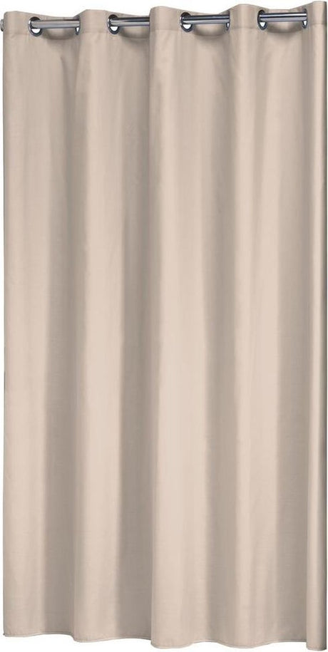 Zasłona prysznicowa Sealskin coloris 180x200 cm - poliester bawełna - beż