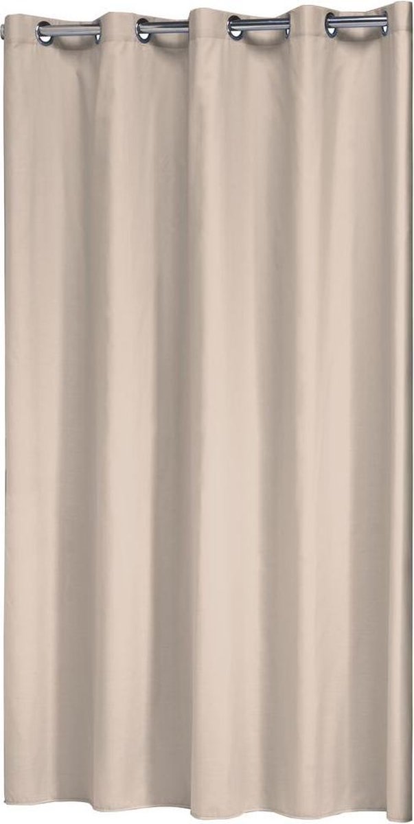 Zasłona prysznicowa Sealskin coloris 180x200 cm - poliester bawełna - beż