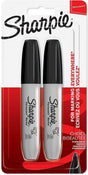 Markery permanentne Sharpie | punkt dłuta | czarny | 2 szt