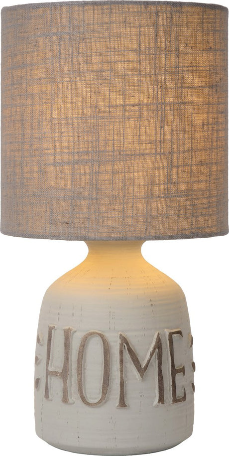 Lucide cosby - lampa stołowa - ø 16,5 cm - 1xe14 - szary - japandi
