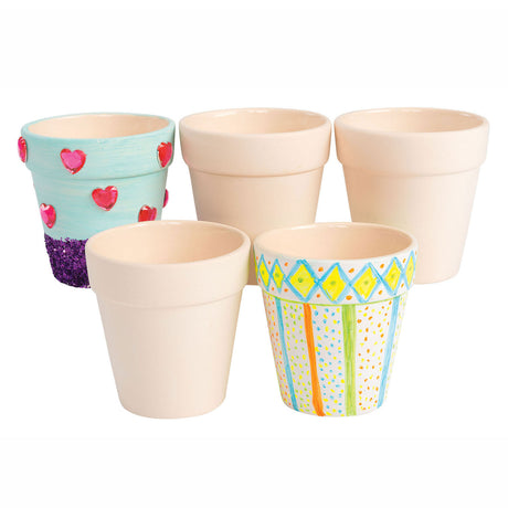 Kolorystyki - udekoruj własną ceramiczną doniczkę. zestaw 12