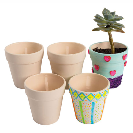 Kolorystyki - udekoruj własną ceramiczną doniczkę. zestaw 12
