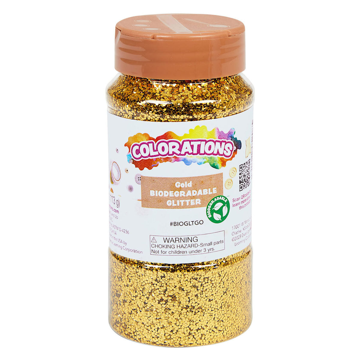 Koloryzatory - brokat biodegradowalny - złoty, 113 gramów