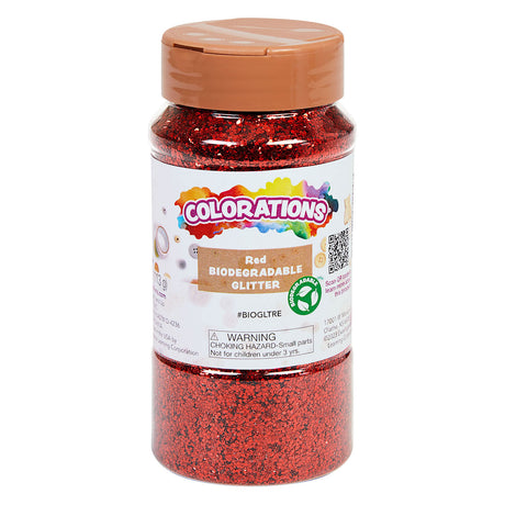 Koloracje - Organiczny degradowalny brokat - czerwony, 113 gramów