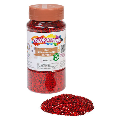 Koloryzatory - biodegradowalny brokat - czerwony, 113 gramów