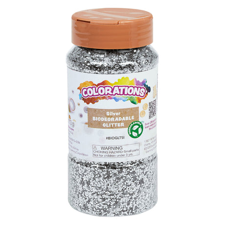 Koloryzatory - biodegradowalny brokat - srebrny, 113 gramów