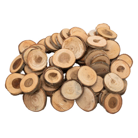 Koloracje - nieprzetworzone drewniane dyski 3-5 cm, 1 kg