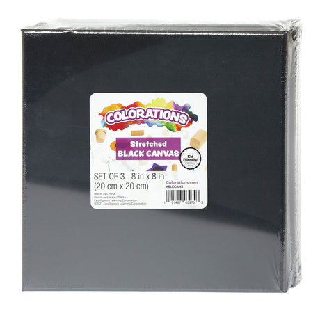 Kolorystyki Canvas Black 20x20 cm, 3st.