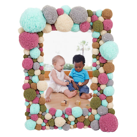 Colorations - pom poms natuurlijke tinten en kleur, 300st.