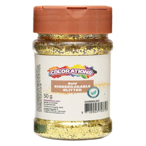 Koloryzatory - biodegradowalne brokatowe złoto - 50g