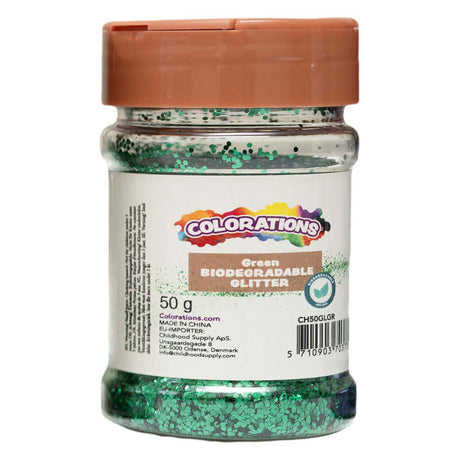 Koloryzatory - biodegradowalna brokatowa zieleń - 50g