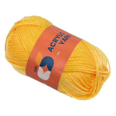 Koloryzatory - włóczka akrylowa żółta, 50g