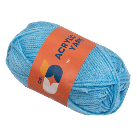 Kolorystyka - włóczka akrylowa jasnoniebieska, 50g