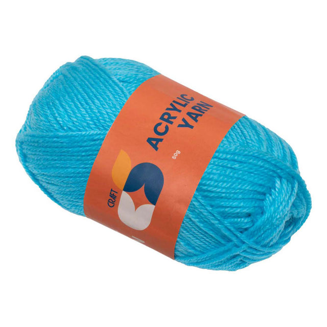 Kolorystyka - włóczka akrylowa niebieska, 50g