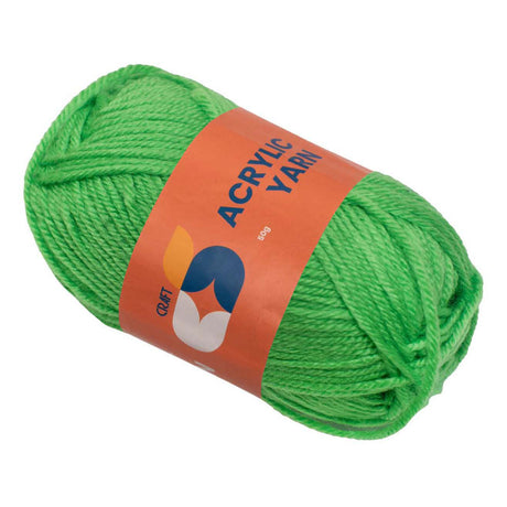 Kolorystyka - włóczka akrylowa jasnozielona, 50g