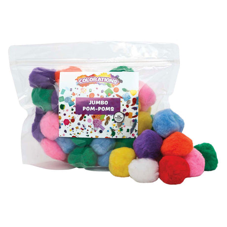 Kolorowanki - kolorowe pompony 5cm, 50szt.