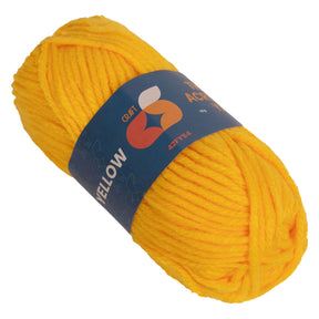 Kolorystyka - włóczka akrylowa 4 mm - 50gr - żółta
