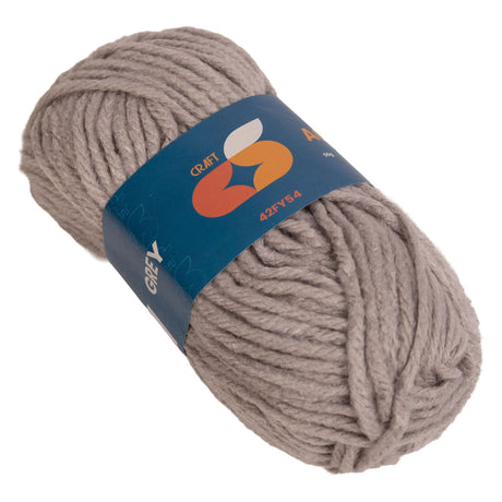 Kolorystyka - włóczka akrylowa 4 mm - 50gr - szara