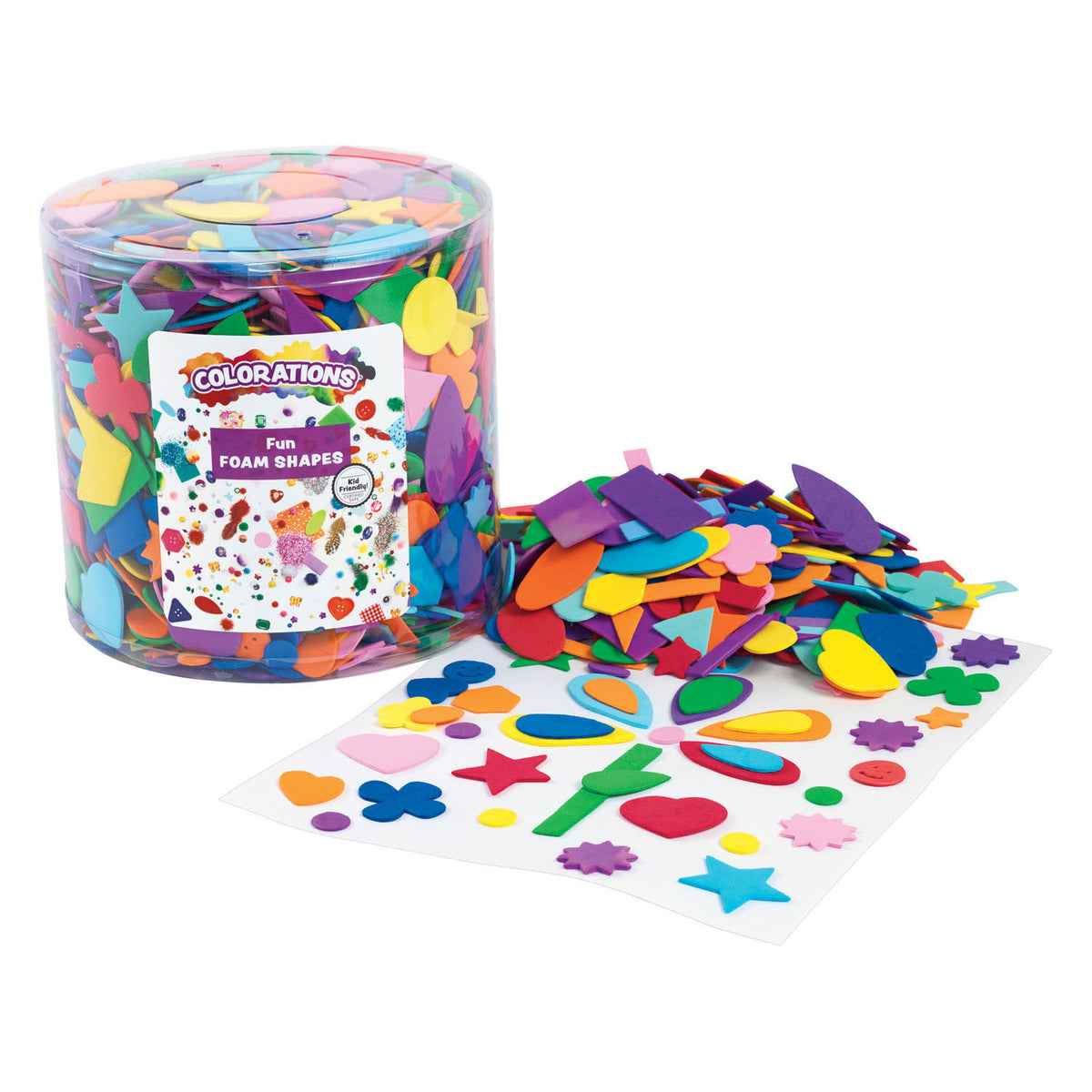 Kolorowanki - kształty z pianki - 227gr.