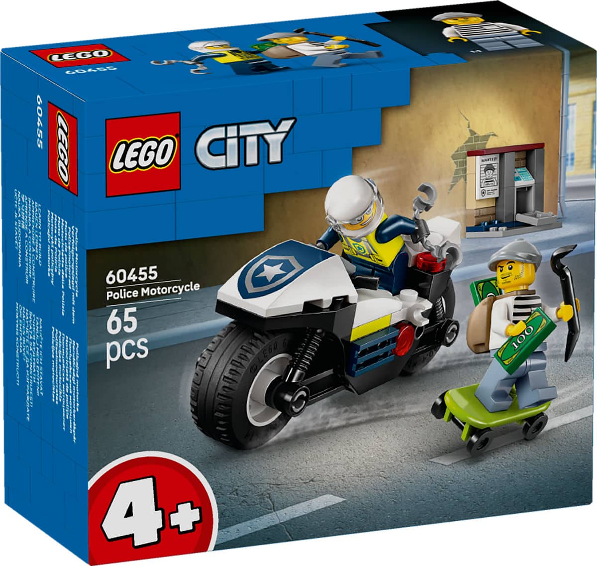 Lego ® pościg miejski na motocyklu policyjnym - 60455