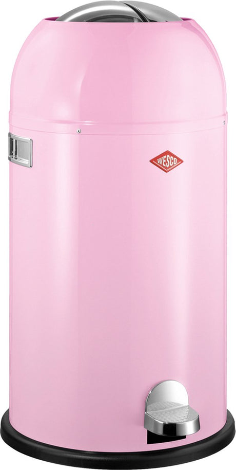Kosz na śmieci Wesco kickmaster | kosz na pedały | 33 litry | metal - różowy | kosz na śmieci - wyprodukowany w Niemczech