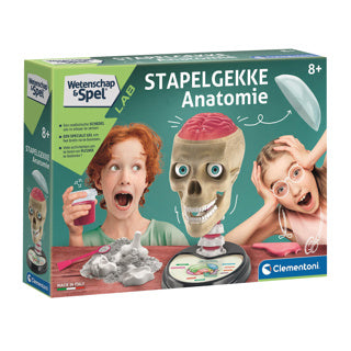 Gra naukowa Clementoni - szalona anatomia - pudełko naukowe - laboratorium naukowe - od 8 lat