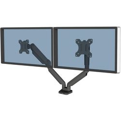 Ramię do monitora Fellowes Platinum Double 9 kg, czarne