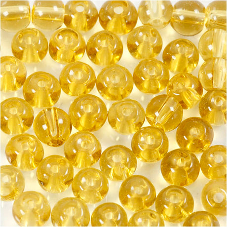 Creativ Company Glass Beads Yellow, 45..