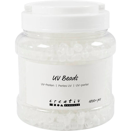Firma Creativ https: www.cchobby.nl uv-beads-l-6-mm-d-8-mm-rozmiar otworu-4-mm-około-1800-sztuka-różne-kolory-320-gr-700-ml-1-pudełko