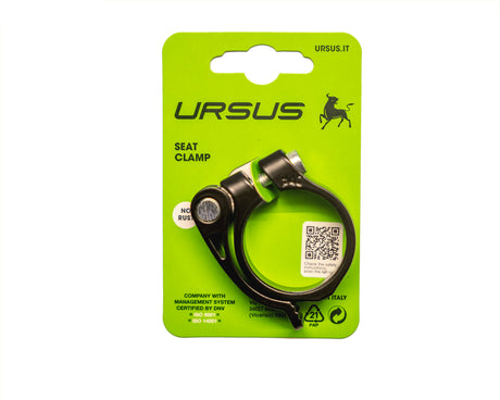 Zacisk sztycy Ursus 40mm z aluminiowym szybkozamykaczem w kolorze czarnym