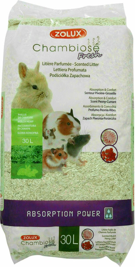Zolux o zapachu świeżej piwonii i czerwonej porzeczki z włóknem konopnym