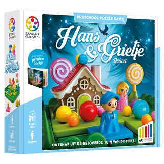 Inteligentne gry Hans Gretel - gra logiczna dla małych i małych dzieci - 60 zadań z książeczką z obrazkami - edukacyjna gra solo - od 5 lat