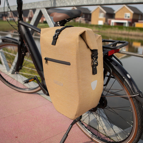 Torba rowerowa Lynx pojedyncza TPU 28L brązowa wodoodporna na rower elektryczny Hayes