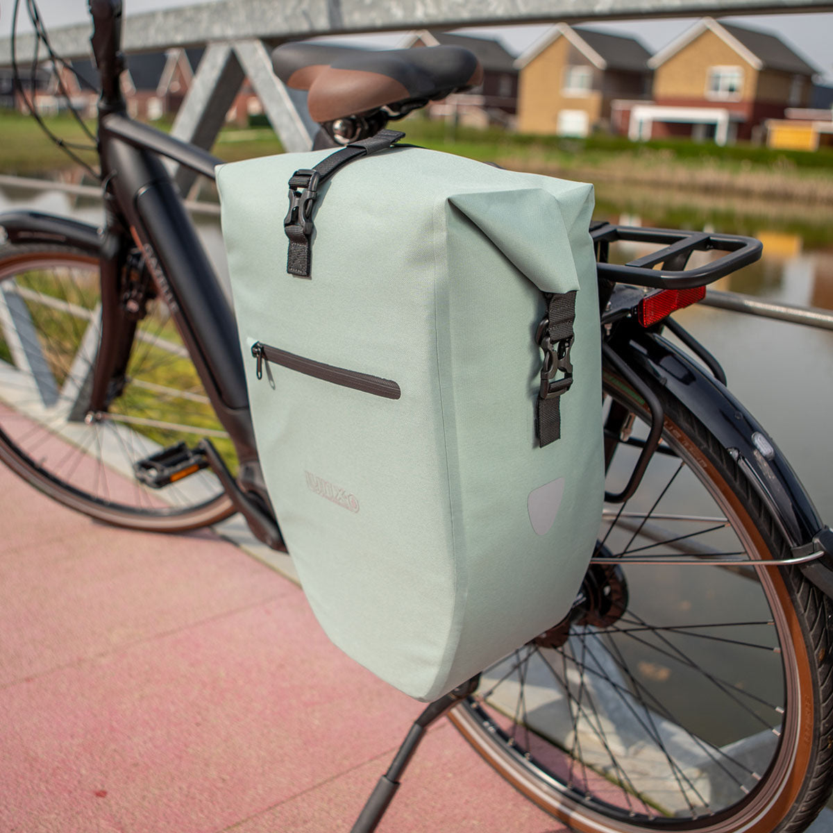 Pojedyncza torba rowerowa Lynx z TPU 28L, wodoodporna, wodoodporna na rower elektryczny Hayes