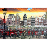 Puzzle Ravensburger Amsterdam szopa rowerowa 1000 elementów
