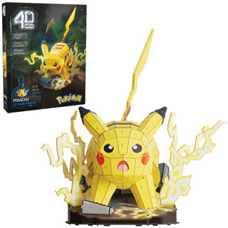 Kompilacja 4D, Pokemon Pikachu, zestaw modeli 3D, kolekcje Pokémon, kolekcja startowa biura, dekoracja biurka, zabawki budowlane, puzzle 3D, 201 sztuk