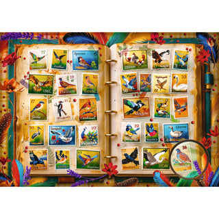 Trefl puzzel postzegelcollectie 1000 stuks | 2 stuks
