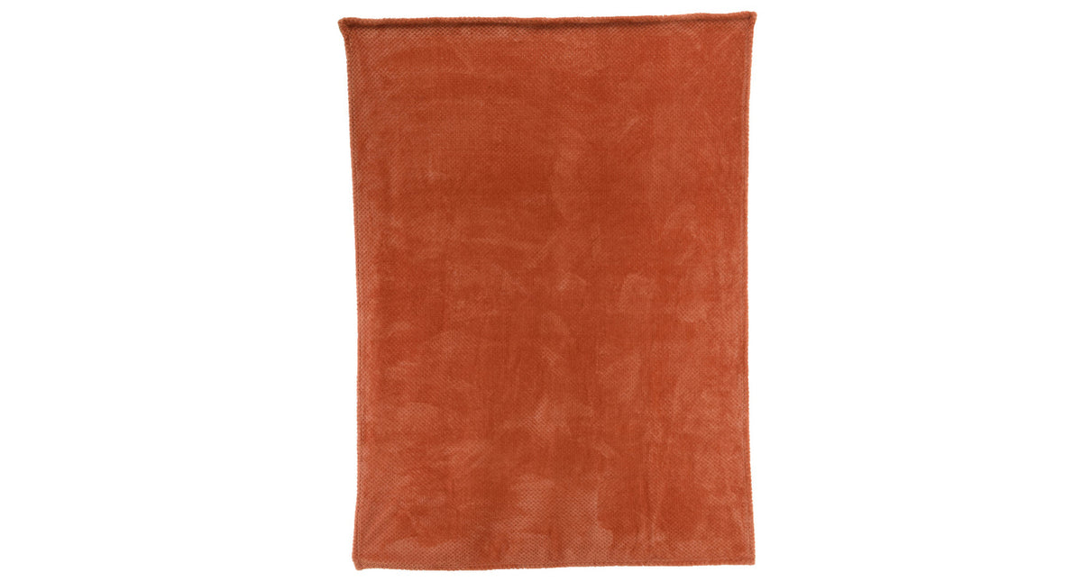 Throw polyester flannel diamond soft terra l130 w170 h0.80cm