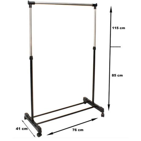 Wieszak na ubrania pojedynczy regulowany 85-115cm