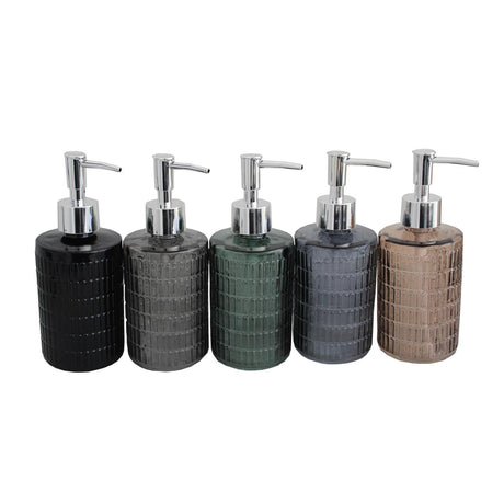 Dozownik mydła szklany 330ml ø7,3xh18cm