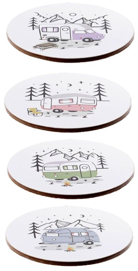 Podstawki Puckator - przyczepa Wildwood - zestaw 4 sztuk - 10cm