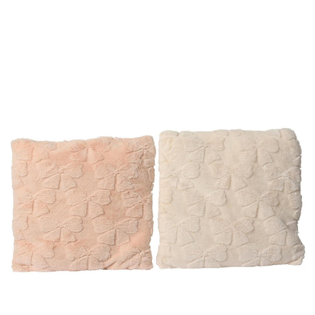 Decoris kussen stikjes imitatiebont polyester 45x45cm 2 assorti