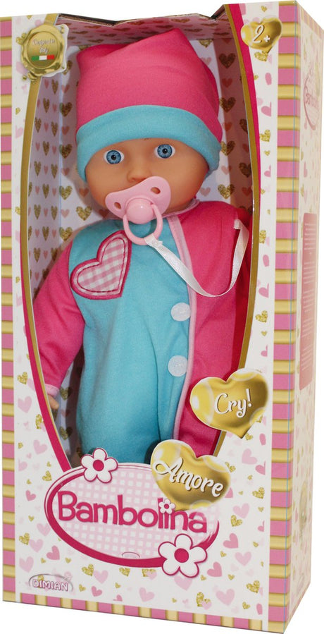 Lalka Dimian wydająca dźwięki płaczu - amore - 36 cm.