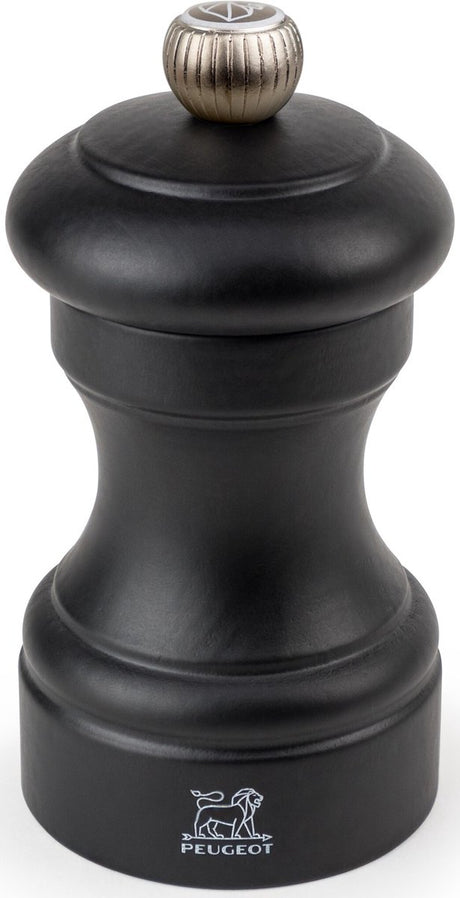 Młynek do soli bistro Peugeot 10 cm - czarny mat - drewno bukowe