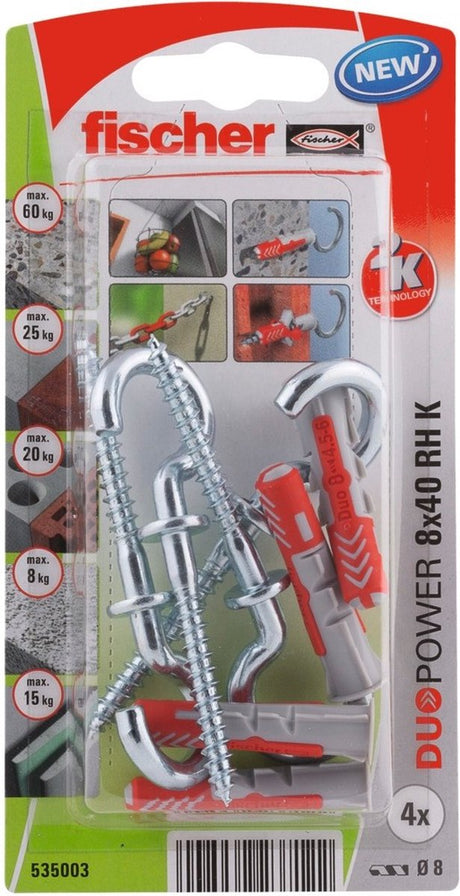 Fischer 535003 duopower 8 x 40 rh k nv zestaw wtyczek 40 mm 8 mm 1 zestaw(y)