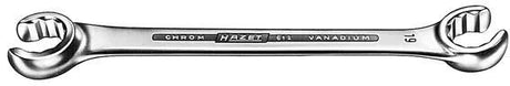 Hazet podwójny klucz oczkowy otwarty 10x11mm, główka 15°.