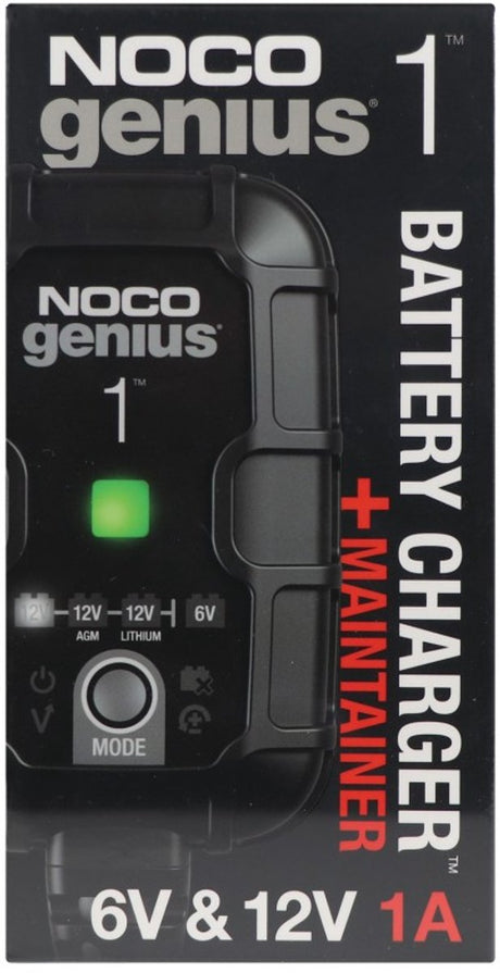 Ładowarka akumulatorów Noco genius1eu - 1 amp - 6 12 V - w pełni automatyczna - ładuje i konserwuje - ładowarka podtrzymująca