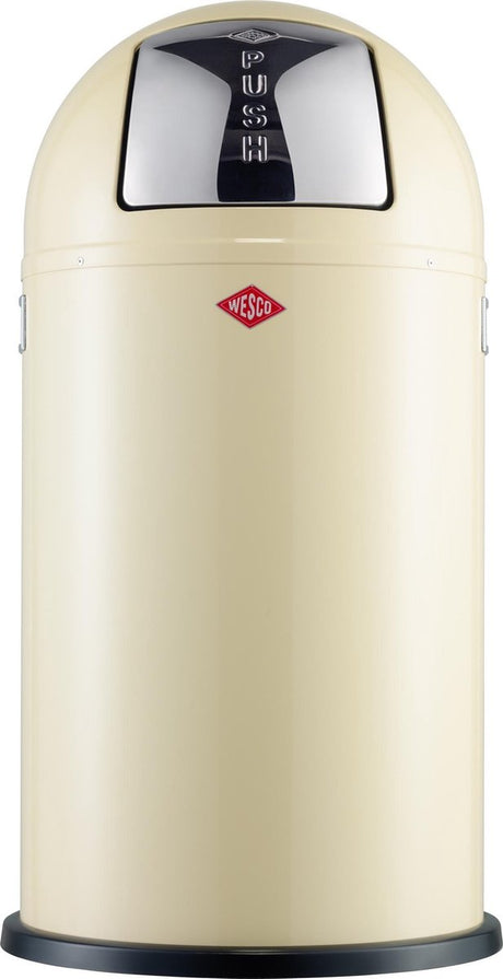 Kosz na śmieci Wesco | 50 litrów | metal - migdał | kosz na śmieci - wyprodukowany w Niemczech